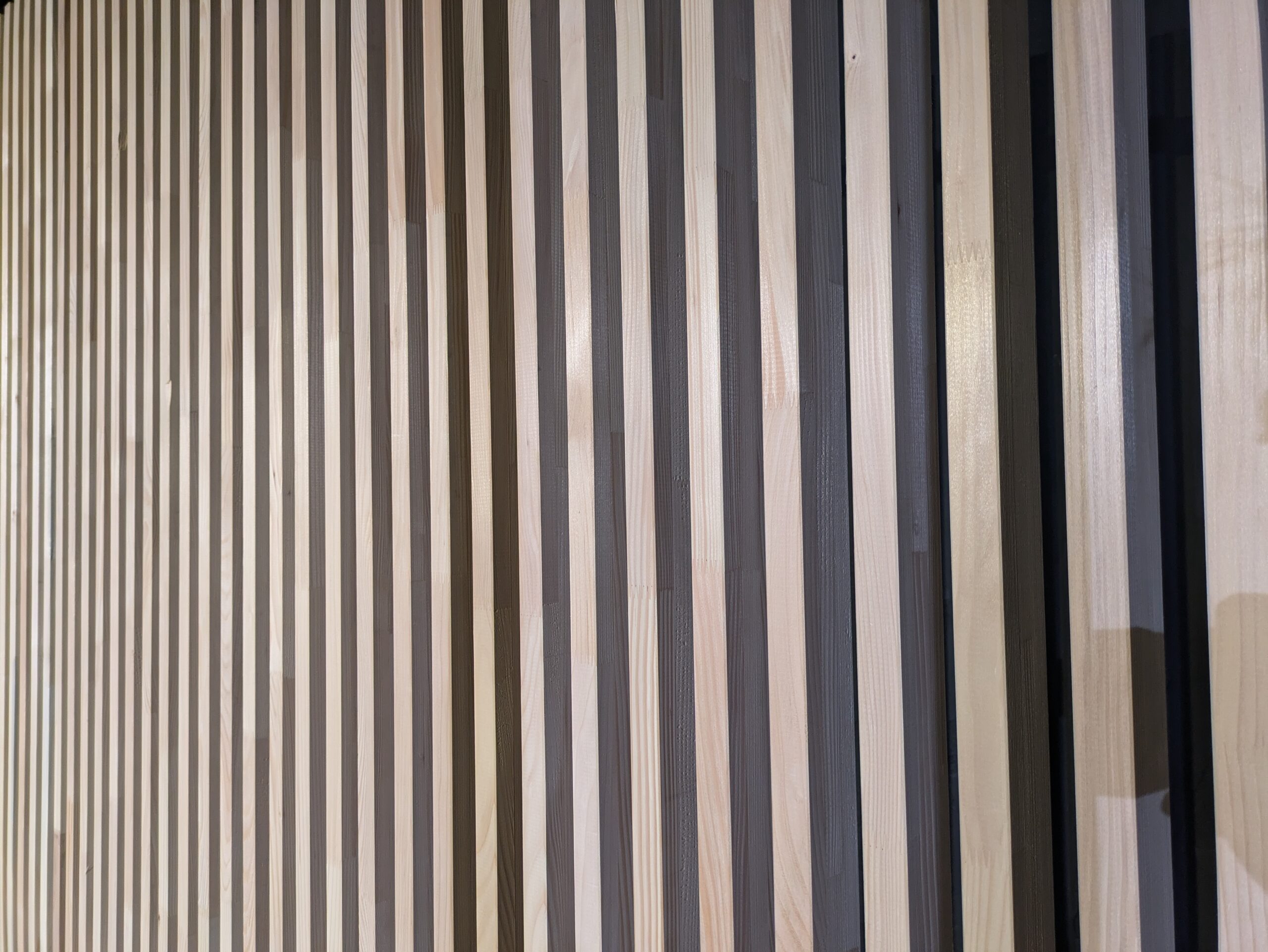 Detailaufnahme von Holzlatten